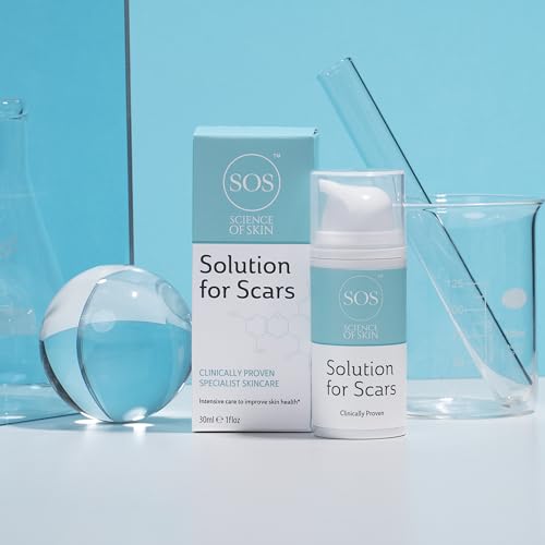 Science of Skin Solution for Scars - Clinically Proven Active Scar Cream. Reduces The Appearance of Old & New Scars. Clinically Proven to Reduce The Appearance of Scarring (Single Unit)