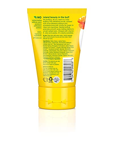 Pineapple Enzyme Facial Scrub - 4 Oz Pore Purifying Exfoliant with Botanical Ingredients
