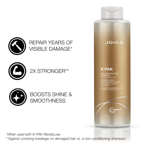 Joico K-PAK Reconstructing Shampoo & Conditioner Set 67.6 Fl Oz for Damaged Hair