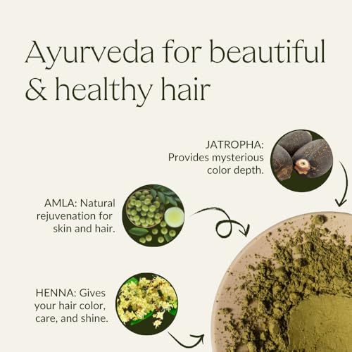 Khadi Auburn Red Natural Hair Color - Vegan Plant-Based Hair Dye, 3.5 oz