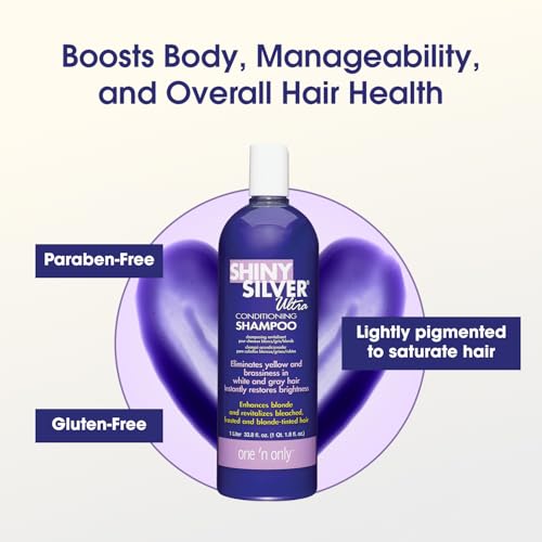 Purple Shampoo for Blonde Hair - Silver Toner & Brightening 33.8 oz