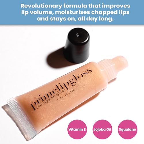 PrimePrometics PrimeLip Gloss for Mature Women - Hydrating, Plumping & Unscented Lip Shine