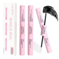 Lash Bond and Seal Waterproof 2Pcs LAUBESS Lash Glue for Eyelash Clusters 2 in 1 Lash Cluster Glue Adhesive Eyelash Glue Home Use Strong Hold 72H 10ml*2
