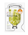 Retinol Vegan Facial Mask Pack of 10 Sheets - Anti-Aging & Fine Wrinkle Care