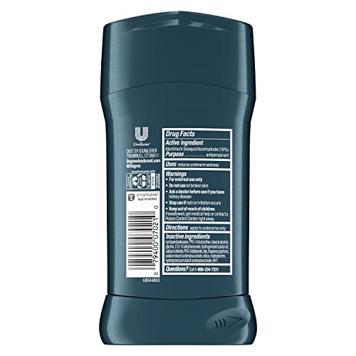 Rustic Pack of 4 Degree Advanced Sport Defense Antiperspirant Deodorant 2.7 oz
