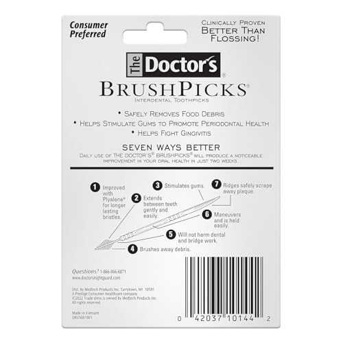 Dental Interdental Toothpicks with Soft Rubber Tips - 275 Count Pack of 9 (Variation of THIS listing)