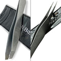 Tweezers Set - Surgical Grade Slant & Pointed Tweezers for Eyebrow and Facial Hair Removal Bundle