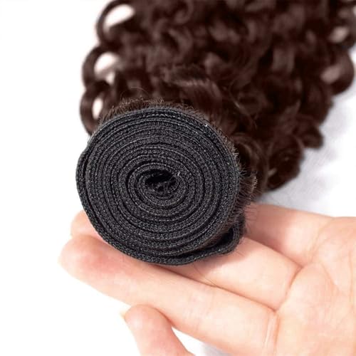 Chocolate Brown Kinky Curly Human Hair Bundles - 16, 18, 20 Inch Variation #4