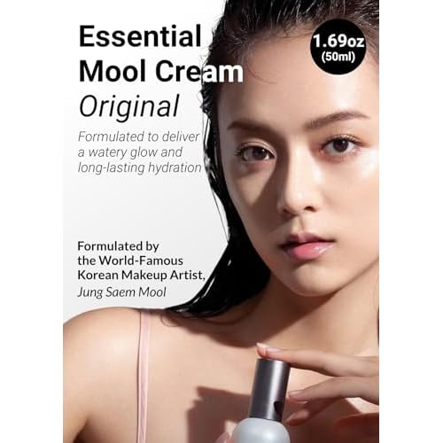 JUNG SAEM MOOL Essential Mool Cream | Hydrating Primer for a Long-Lasting Foundation Makeup, Glow Finish, Centella and Panthenol for Glass Skin, Korean Skincare (Original, 1.7 Fl Oz)
