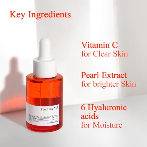 Pyunkang Yul PKY Radiance Vita Serum, 1 Fluid Ounce ? Hydrating Serum for Dry Skin with Hyaluronic Acid, Niacinamide, Panthenol, Pearl Extract, 24-Hour Moisturizing and Elasticity Care, EWG Green