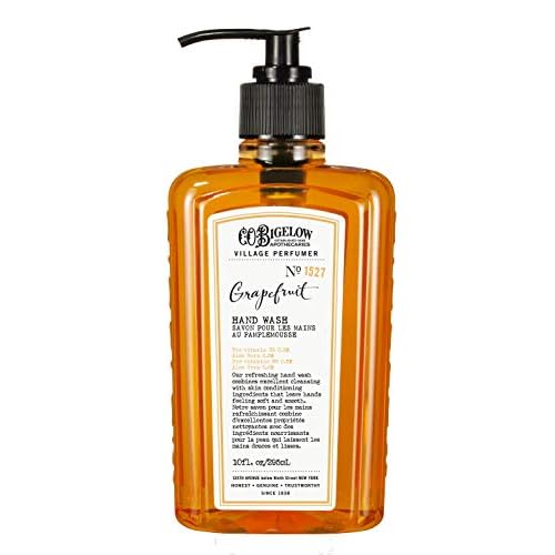 C.O. Bigelow Grapefruit Hand Wash, Village Perfumer Liquid Hand Soap with Aloe Vera & B5, 10 Fl Oz