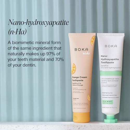 Kids Nano Hydroxyapatite Toothpaste 4oz Pack of 2 Ela Mint & Orange Cream