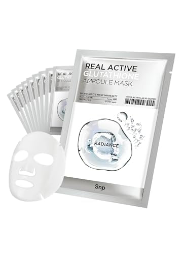 Glutathione Ampoule Sheet Mask - Vegan Revitalizing Facial with Niacinamide - Variation 01.R-A