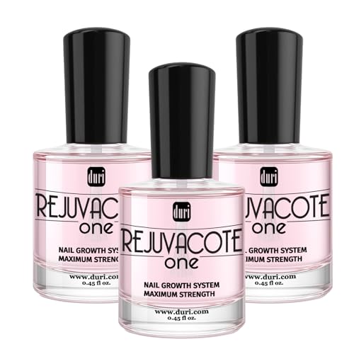 duri Rejuvacote 1 Nail Strengthener, Maximum Effect Formula, For brittle, weak, or post-damage nails (Pack of 3-0.45 fl. oz. each)