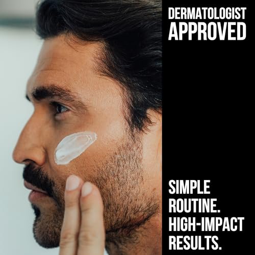 RUGGED & DAPPER Men's Daily Face Moisturizer 4oz Unscented Hydrating Lotion