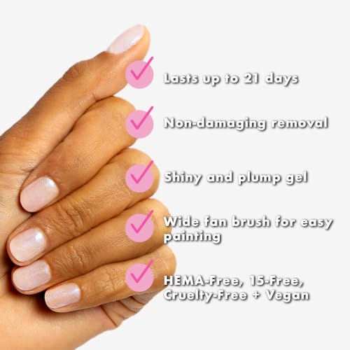 Olive & June Gel Base & Top Coat Duo - Clear, 1 Fl Oz Pack of 2