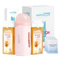 Waxfans Roll-On Waxing Kit for Hair Removal - Honey, All Skin Types
