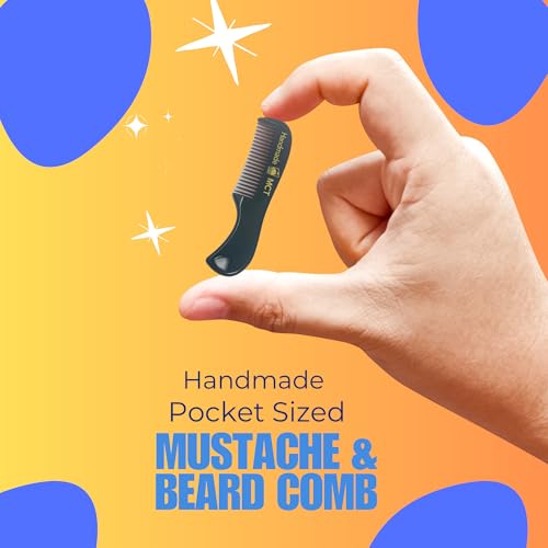 G.B.S Combo Set-3 Piece Kit Oval Wood Brush with Boar Bristles for Beard, Mustache with Bamboo Hard Comb