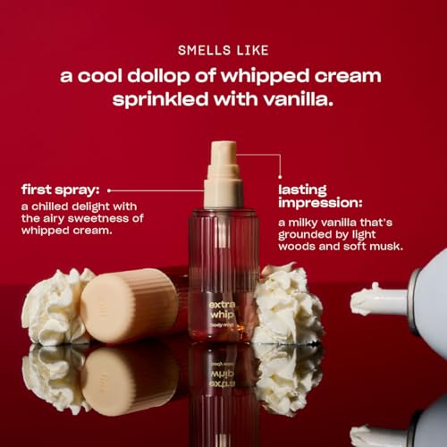 Snif Extra Whip Body Mist - Vanilla Musk Fragrance 2.5 oz - Vegan & Cruelty-Free