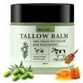 Beef Tallow and Honey Balm for Skin - All-Natural Moisturizer Hydrates and Nourishes the Skin, Grass-Fed Beef Tallow & Honey Balm Blend, Deeply Moisturizing for Face & Body Natural Skin Care