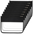 8 Pack Clear Makeup Bags with Zipper, Waterproof Travel Cosmetic Organizer