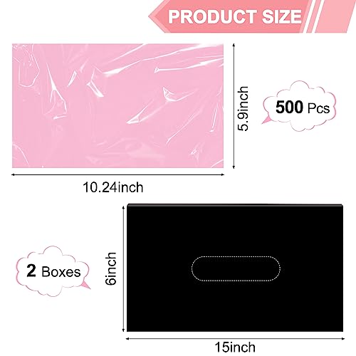 Pink Tattoo Wash Bottle Bags - Disposable Squeeze Bottle Sleeves, 500PCS MOSROAD