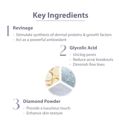 Mask, Moisturizing, Hydrating, Skin-lightening,8ml X 3 Packs (Diamond Brightening Mask)