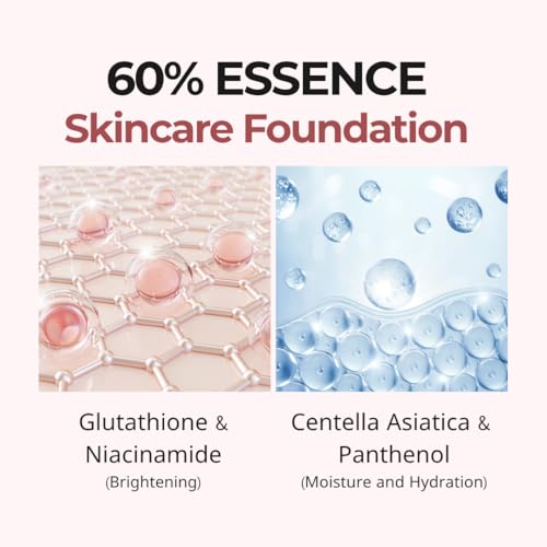 Milktouch Cushion Foundation 21N Natural Beige - 24H Flawless Skin, Hydrating, Long-Lasting Korean Makeup