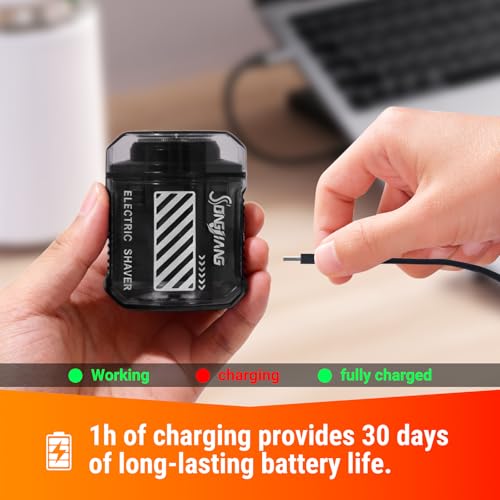 10 Pack Mini Electric Shaver Portable Travel Shavers Pocket Shaver USB-C Rechargeable Travel Razor for Men Electric Beard Trimmer Suitable for Home car Office and Business Travel Unisex Easy Cleaning