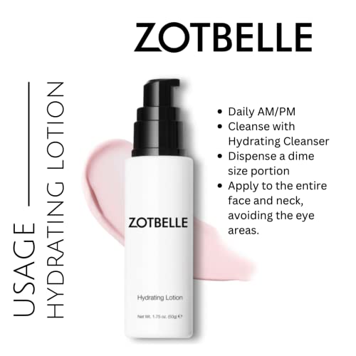 ZOTBELLE HYDRATING LOTION A Daily Moisturizing Lotion that Offers Intense Hydration for Dry, Dehydrated Skin.