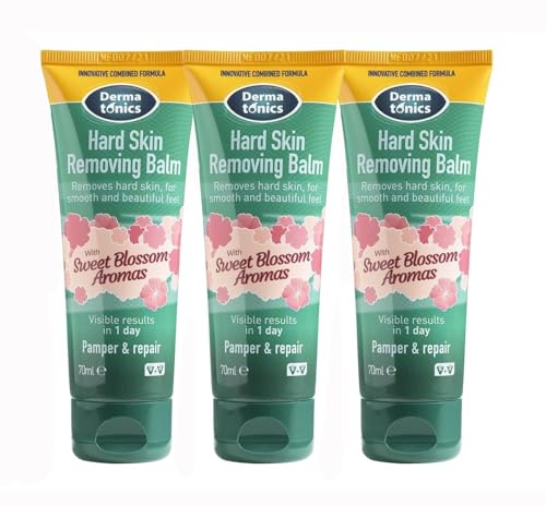 Dermatonics 10% Urea Callus Removing Cream 2.37 fl oz Tube - Pack of 3 for Feet, Hands & Elbows