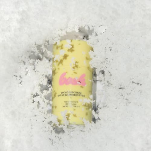Bask SPF 50 Sunscreen Stick ? Fragrance Free, Reef Safe Face & Lip Sunblock for Skiing, Snowboarding & Winter Sports ? Broad Spectrum, Moisturizing & Travel-Friendly Sun Stick, 1oz