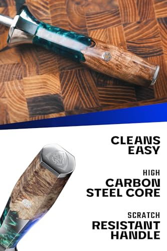 10-Inch Stainless Steel Honing Rod for Knife Maintenance - Durable, Rust-Resistant