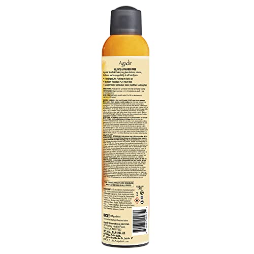 Agadir Volumizing Firm Hold Hair Spray - 10.5 oz, Humidity Resistant