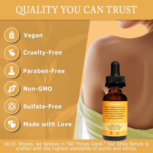 Shea Serum Face Moisturizer with Shea Butter & Vitamin E - 1 oz