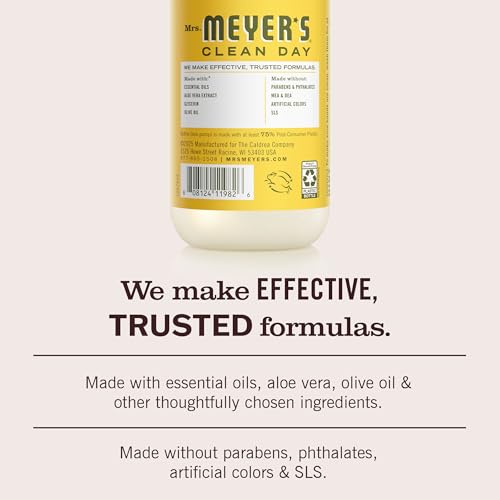 Mrs. Meyer's Dandelion Liquid Hand Soap - 12.5 Fl Oz, Pack of 6