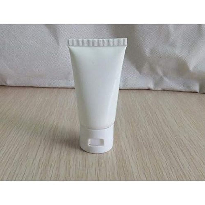 24PCS 30ML/1oz Empty Refillable Cosmetic Squeeze Tube Bottle Containers Jars Pot With Flip Cap For Makeup Shampoo Facial Cleanser Body Cream Shower Gel Liquids Lip Gloss (White)