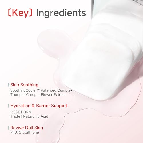 CANDORLOV Korean Exfoliating Face Pads with PDRN & Hyaluronic Acid - Hydrating & Firming, 60 Pads