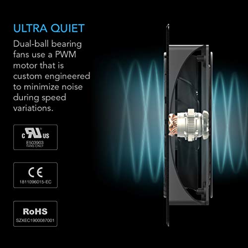 AC Infinity AIRPLATE S7 Quiet Cooling Fan System 12-Inch Pack of 2