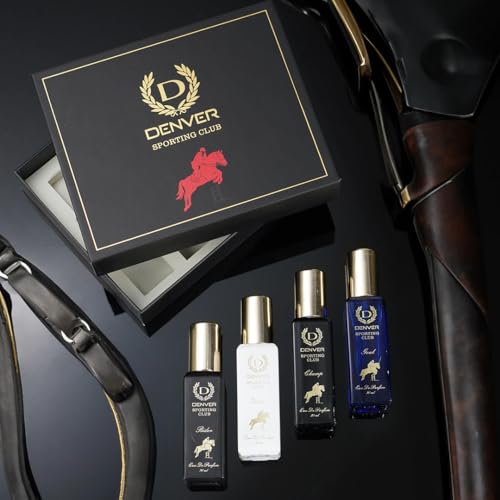 Denver Men's Luxury Gift Set - 4 Eau de Parfum Collection, Long-Lasting Fragrances