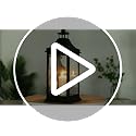 Vintage Outdoor Candle Lantern Set of 2 - Black, 13 and 19.5 Inches Tall