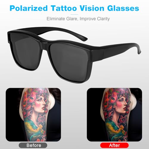 Tattoo Light Kit with Headlamp and Polarized Tattoo Glasses - Precise Tattooing