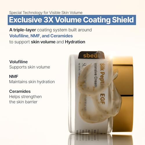 Silk Peptide EGF Intensive Face Cream for Fine Lines & Hydration - 1.69 fl oz