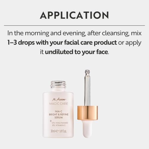 M. Asam Magic Care Nia-C Bright & Refine Face Serum 1oz - Skin Brightening Treatment