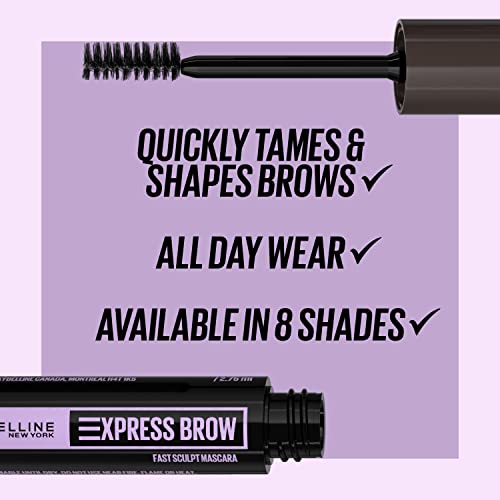 Maybelline Brow Fast Sculpt, Shapes Eyebrows, Eyebrow Mascara Makeup, Soft Brown, 0.09 Fl. Oz.
