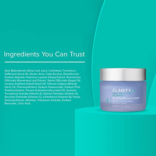 ClarityRx Call Me In The Morning Soothing Facial Moisturizer 0.5 Fl Oz
