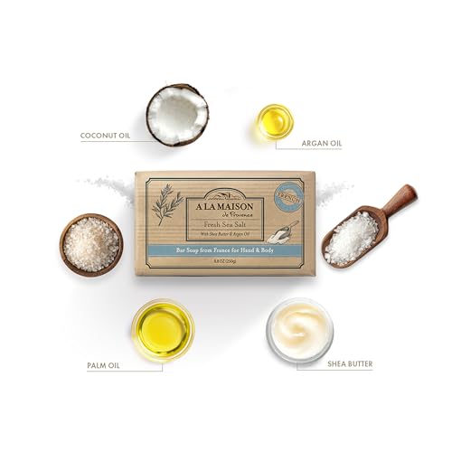 Traverse Bay Bath and Body- All natural handmade cold process bar soap, Eucalyptus and Peppermint, made in the USA, essential oils. 3 bar pack 15 + oz. For men and women, face and body. (1)