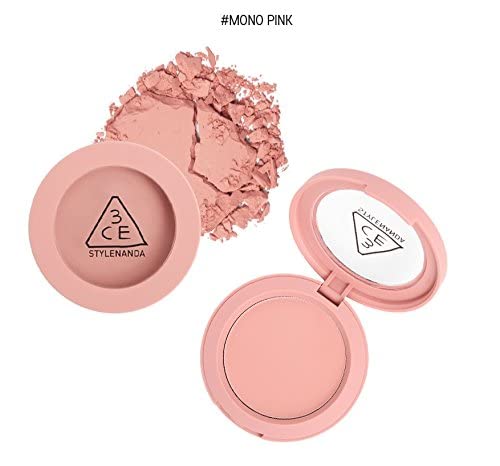 3CE Mood Recipe Face Blush Mono Pink - Nude Makeup for Cheeks