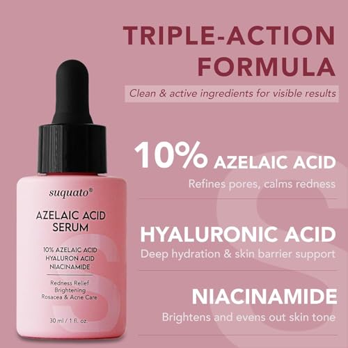 Azelaic Acid Serum 10% with Hyaluronic Acid & Niacinamide - 2 Pack 30ml