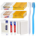 Disposable Toothbrushes with Toothpaste & Bar Soap - Travel Hygiene Kit